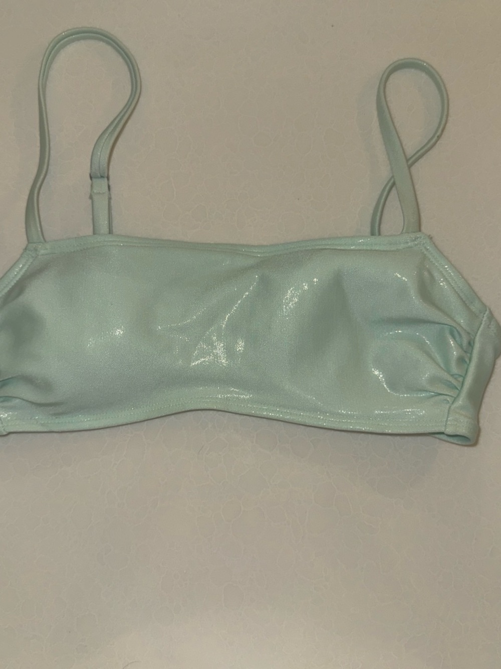 Target Light Mint Shimmer Bikini Top